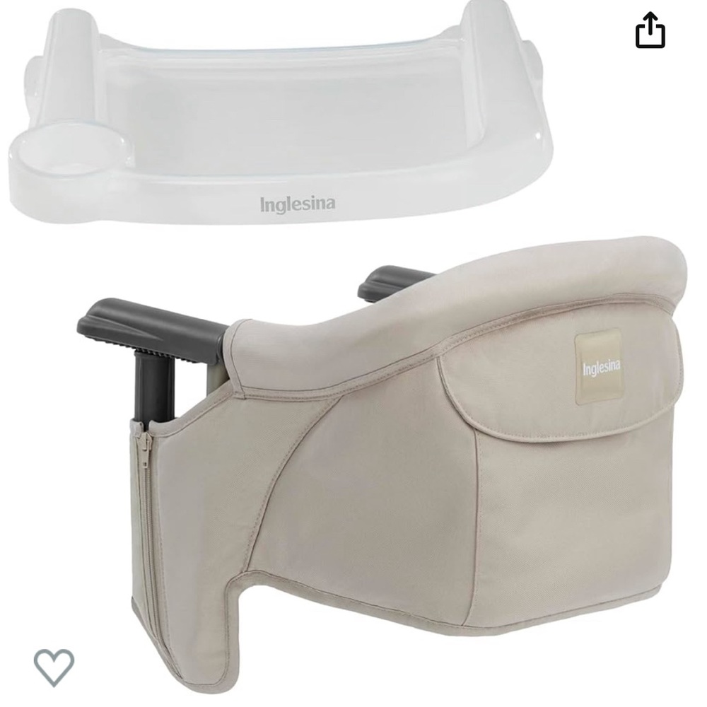 Inglesina Fast Chair with Tray- EUC - tan